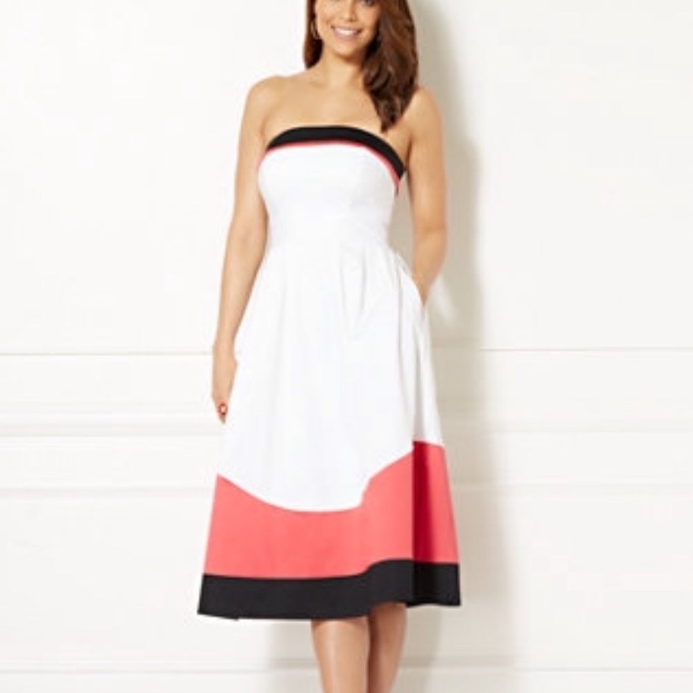Eva Mendes for NY and Company Strapless Dress L
